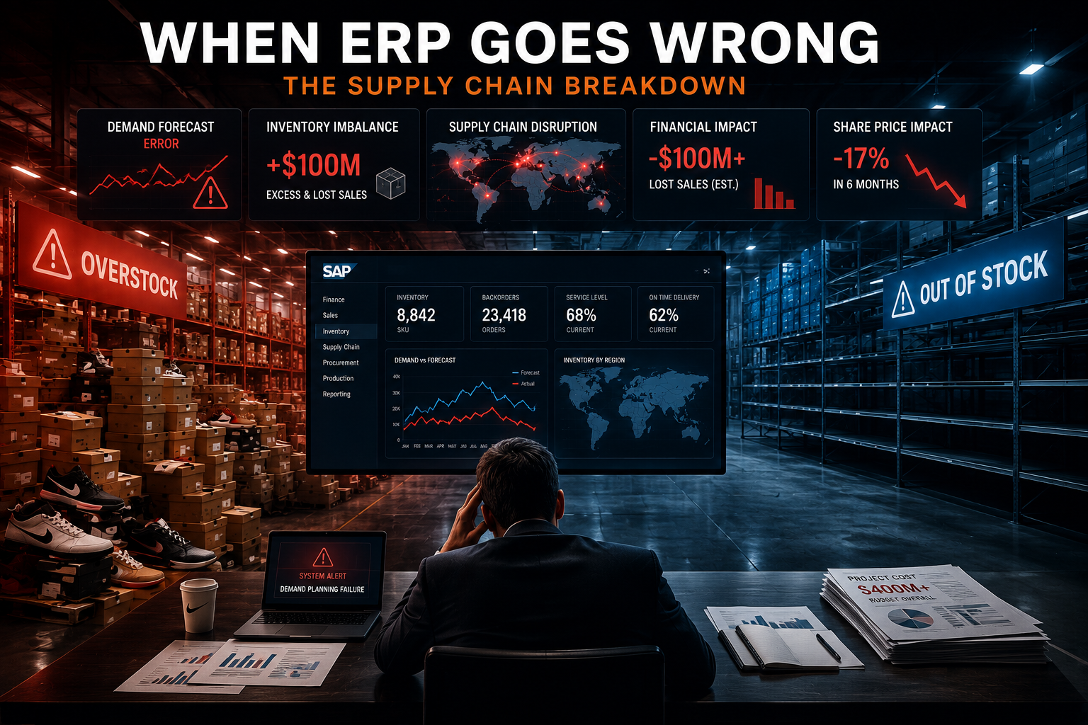 Nike ERP failure and supply chain disruption case study